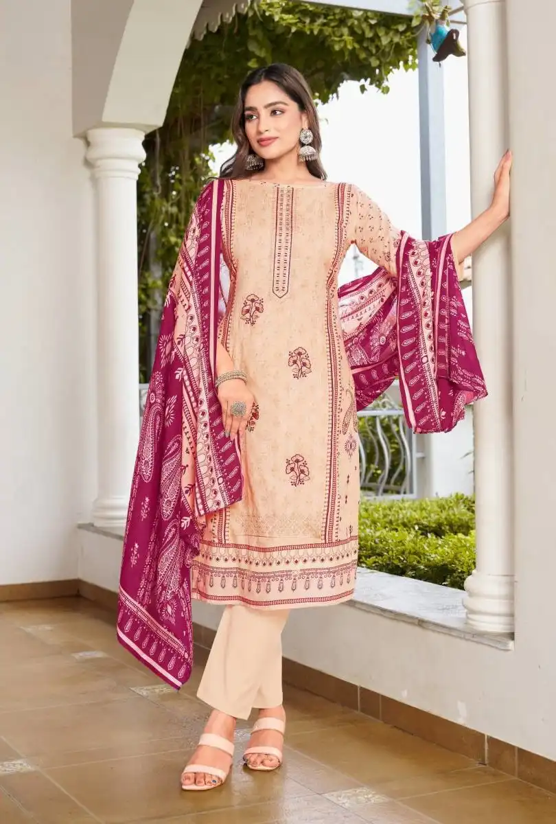 Alzohaib Lamhay Vol 2 Cotton Pakistani Suit Dress Material