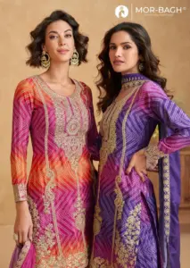 Aashirwad Ria Chinon Silk Designer Salwar Diwali Suits Collection