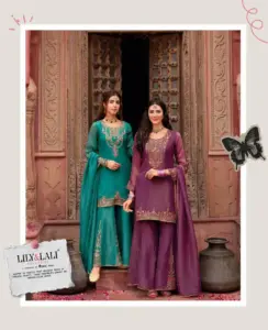 Lily And Lali Lashkara Fancy Silk Diwali Special Readymade Dress