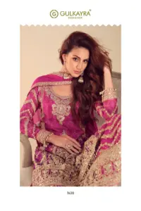 Gulkayra Misbah Chinon Salwar Suits With Embroidery Work