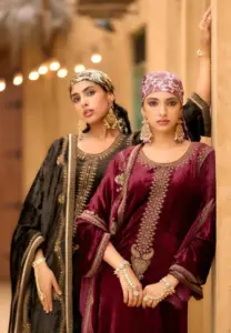 Deepsy Rang E Bahar Viscose Velvet Readymade Dress Collection