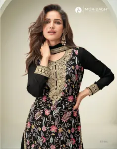 Aashirwad Mor Bagh Sakshi Chinon Silk Work Designer Salwar Kameez