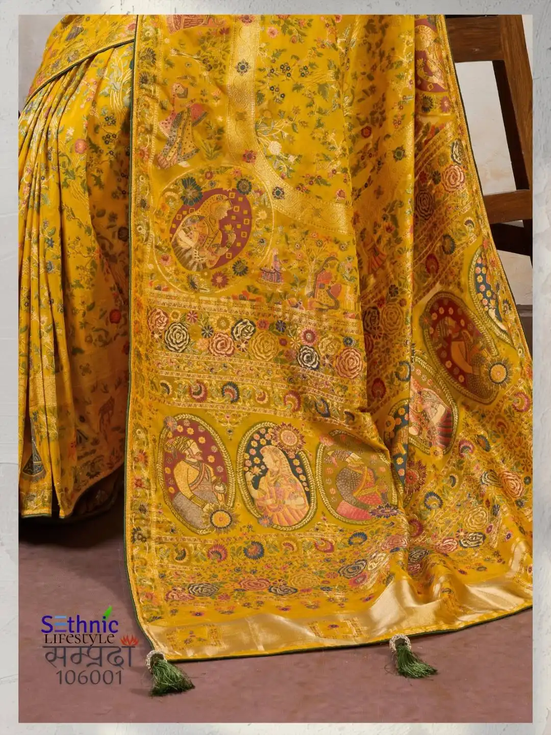 Sethnic Samprada Makhmal Soft Silk Sari Wedding Collection