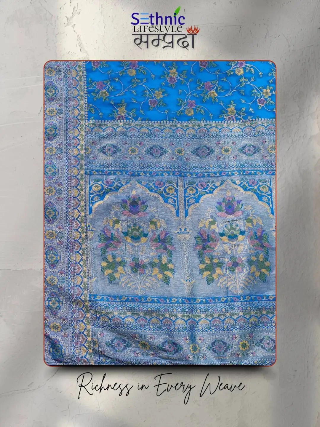 Sethnic Samprada Makhmal Soft Silk Sari Wedding Collection