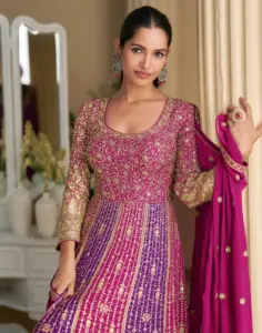 Sayuri Rutba Georgette Party Wear Gown Collection