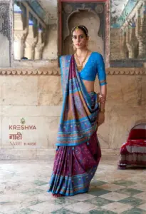 Kreshva Naari Pv Silk Printed Saree Diwali Collection