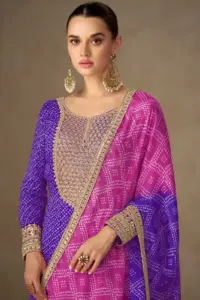 Gulkayra Saiyaara Chinon Digital Printed Gown Collection