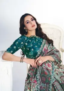 Mahotsav Rang Chatkila 6100 Satin Silk Printed Diwali Sari Below 3000