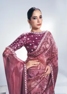 Mahotsav Rang Chatkila 6100 Satin Silk Embroidery Sari Diwali Collection