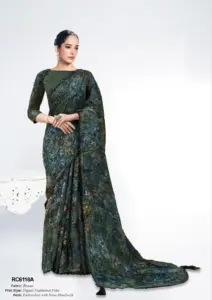 Mahotsav Rang Chatkila 6100 Satin Silk Diwali Sari Under 2000