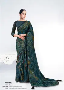 Mahotsav Rang Chatkila 6100 Satin Silk Sari Festival Collection