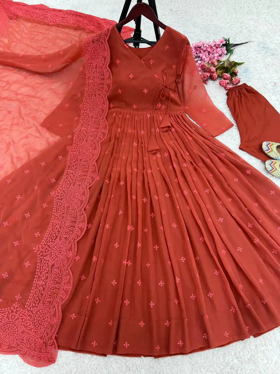 Sabina 5184 Foux Georgette Anarkali Salwar Suit Diwali Collection