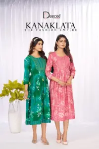 Deecee Kanaklata Rayon Printed Long Kurti Collection