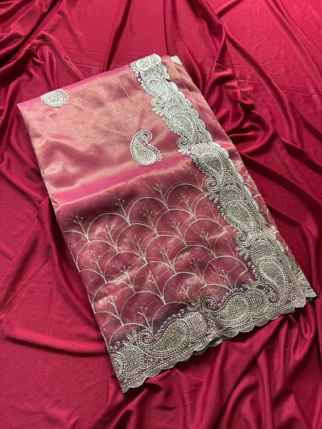 MHV Jinat Zari Tissue Silk Saree Festival Collection