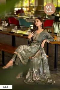 Threadthrill Soft Chinon Digital Printed Readymade Dress Collection