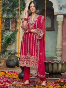 Indo Era 2550 Organza Readymade Dress Diwali Collection