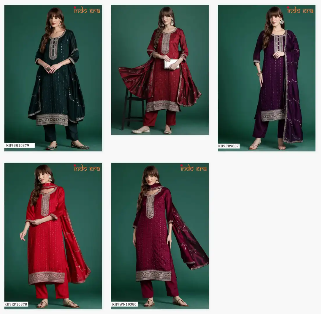 Indo Era 2564 Silk Readymade Dress Diwali Collection