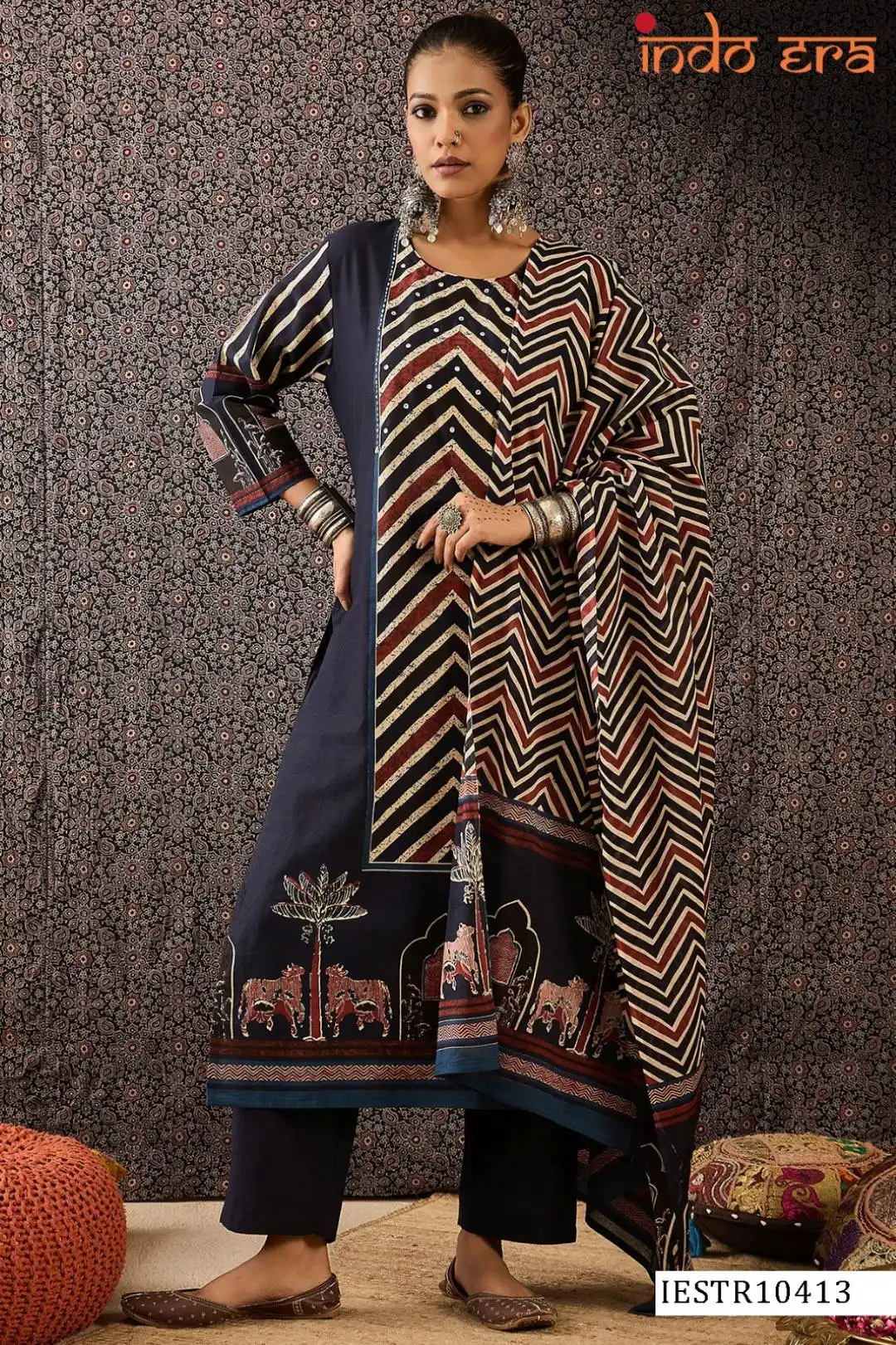 Indo Era 2570 Cotton Printed Readymade Dress Collection