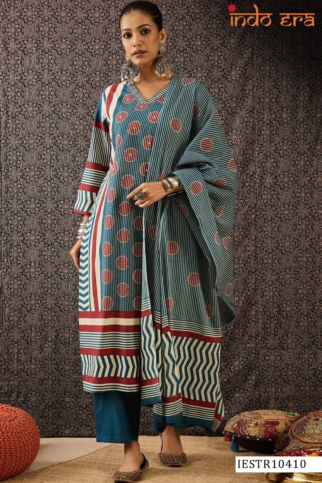 Indo Era 2570 Cotton Printed Readymade Dress Collection