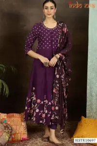 Indo Era 2566 Cotton Printed Anarkali Readymade Dress