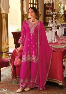 Eba Chhavi Chinon Sharara Suit Diwali Collection
