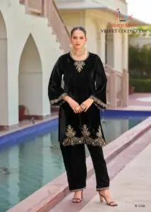 Shree R 1548 Velvet Casual Pakistani Co Ord Set Collection