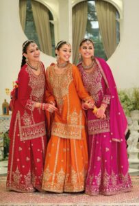 Eba Suhani Chinon Embroidrey Sharara Suit Diwali Collection