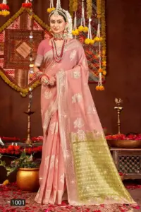 Saroj Salsa Saroski Vol 4 Linen Cotton Silk Saree