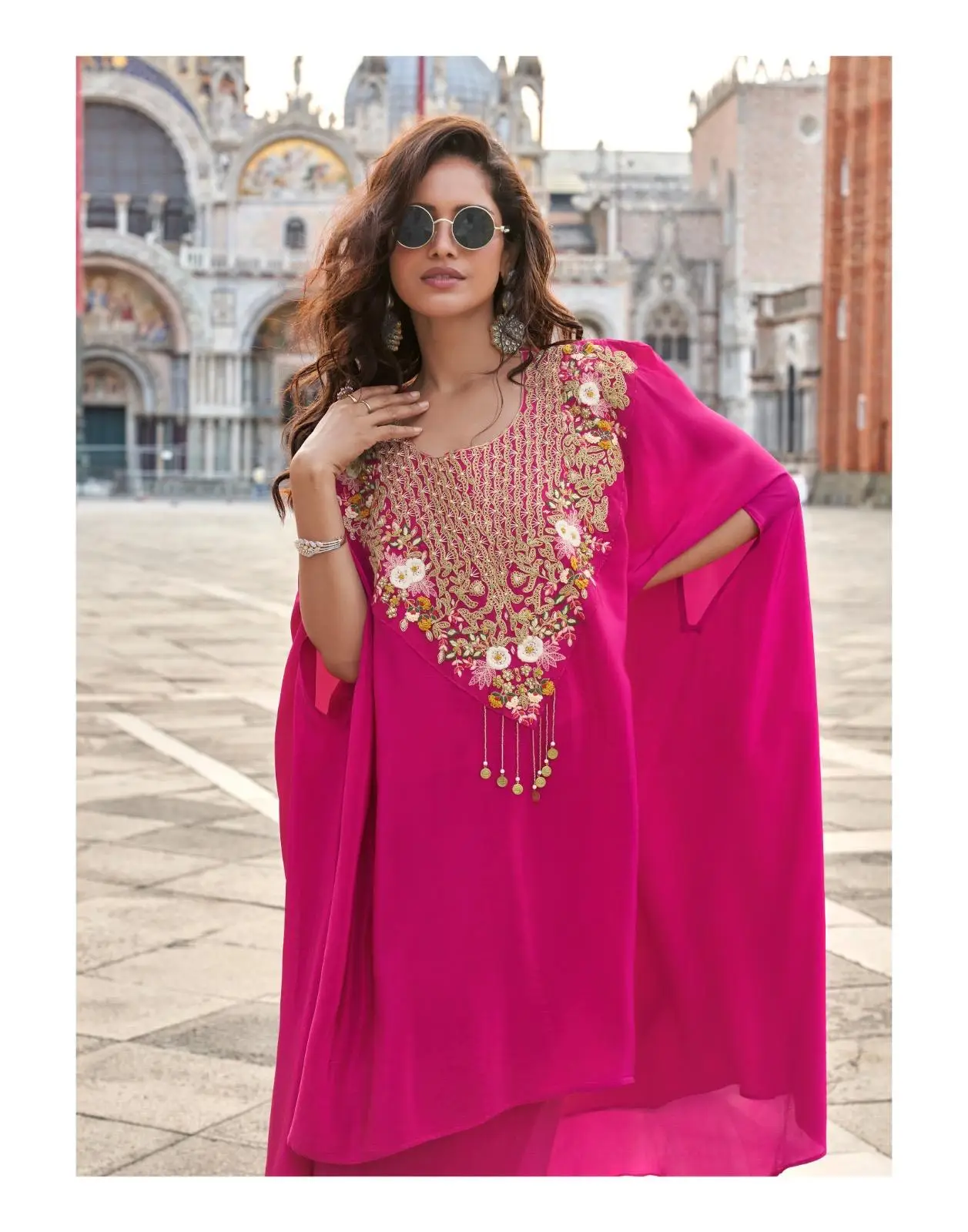 Sayuri Avika Crepe Silk Designer Indo Western Collection