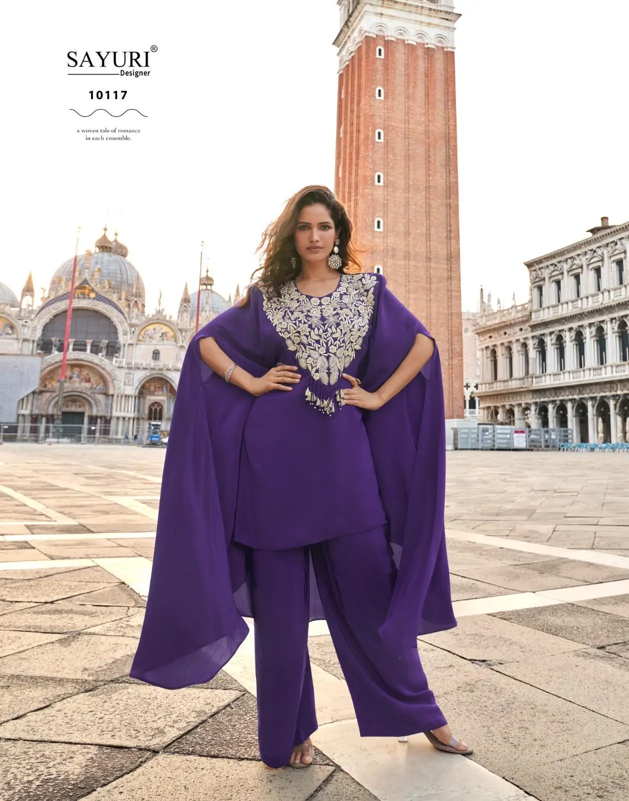 Sayuri Avika Crepe Silk Designer Indo Western Collection