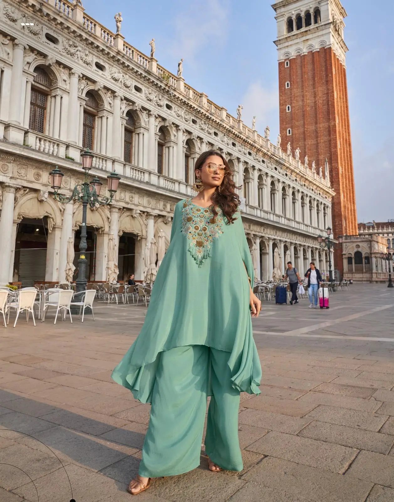 Sayuri Avika Crepe Silk Designer Indo Western Collection