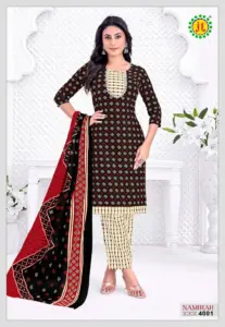 Jt Namirah Vol 4 Pure Cotton Printed Dress Material