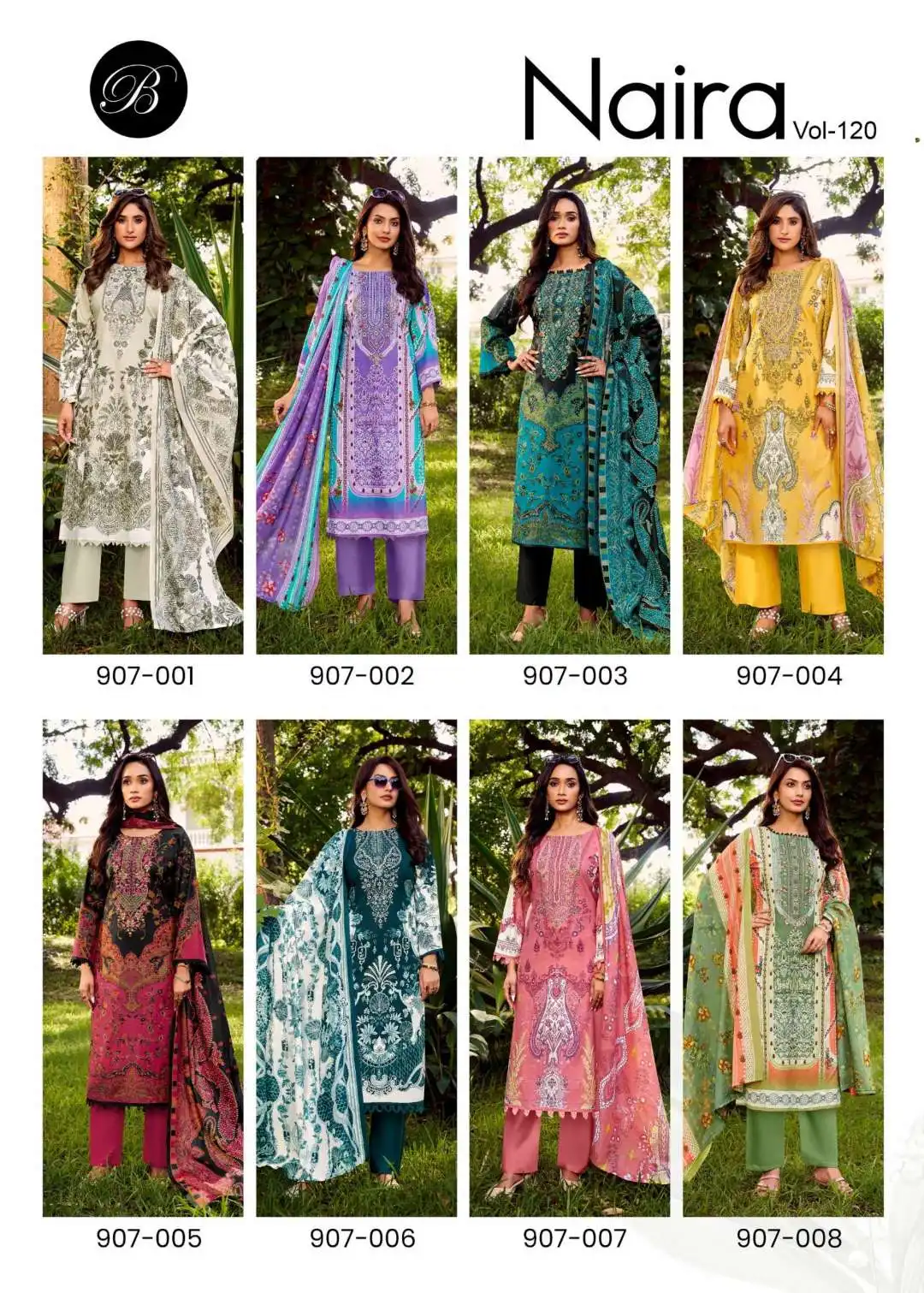 Belliza Naira Vol 120 Pure Cotton Printed Dress Material