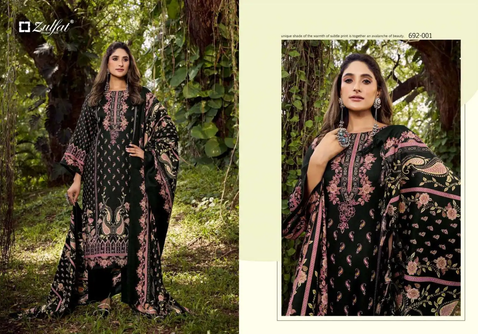 Zulfat Naaz Woolen Pashmina Dress Material Collection