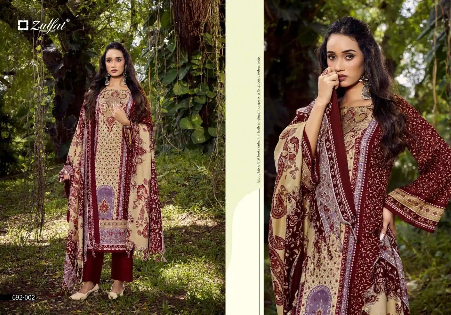 Zulfat Naaz Woolen Pashmina Dress Material Collection