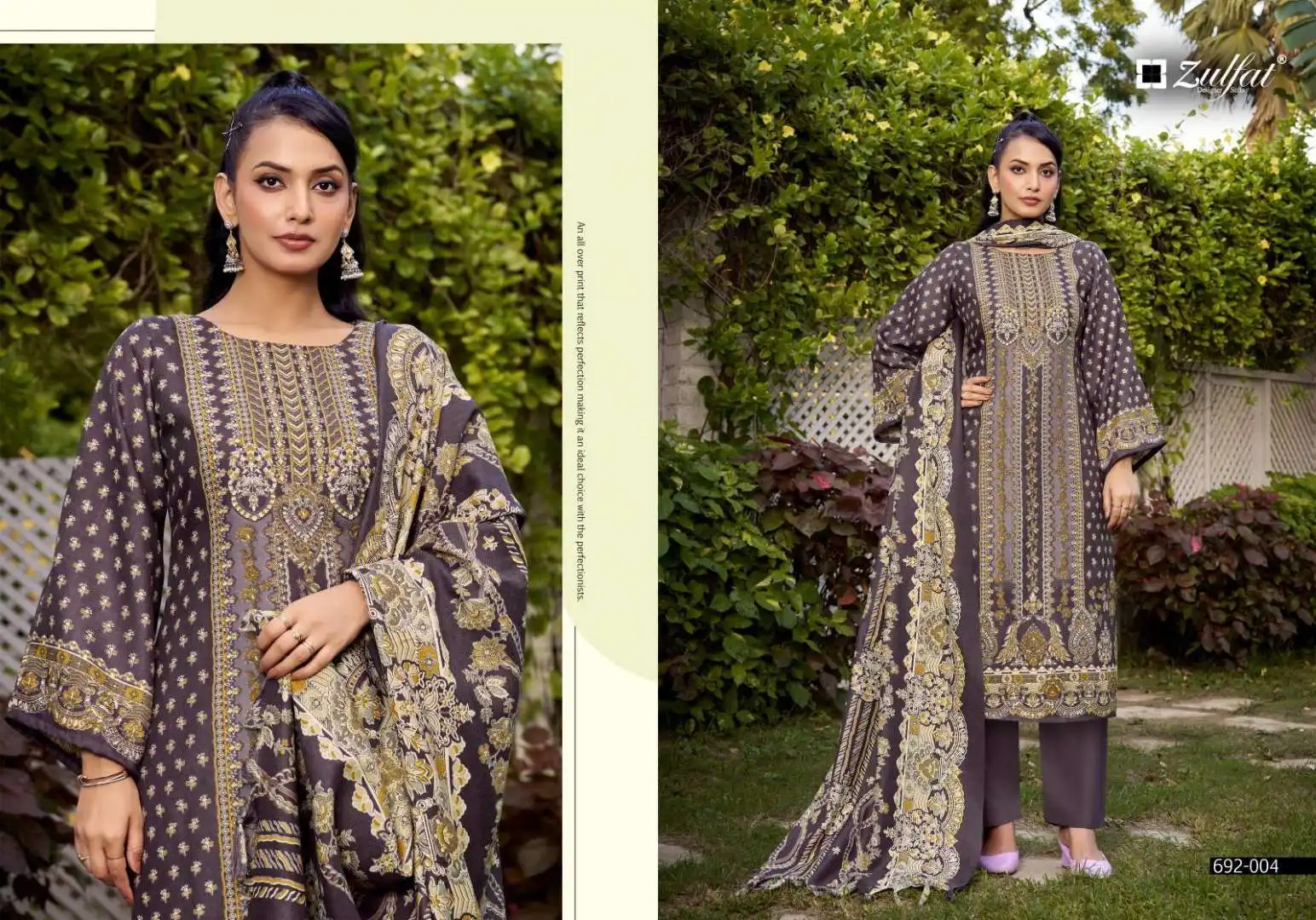 Zulfat Naaz Woolen Pashmina Dress Material Collection