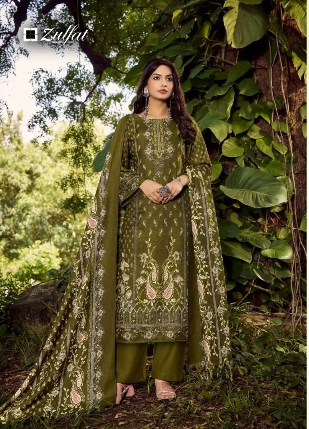 Zulfat Naaz Woolen Pashmina Dress Material Collection
