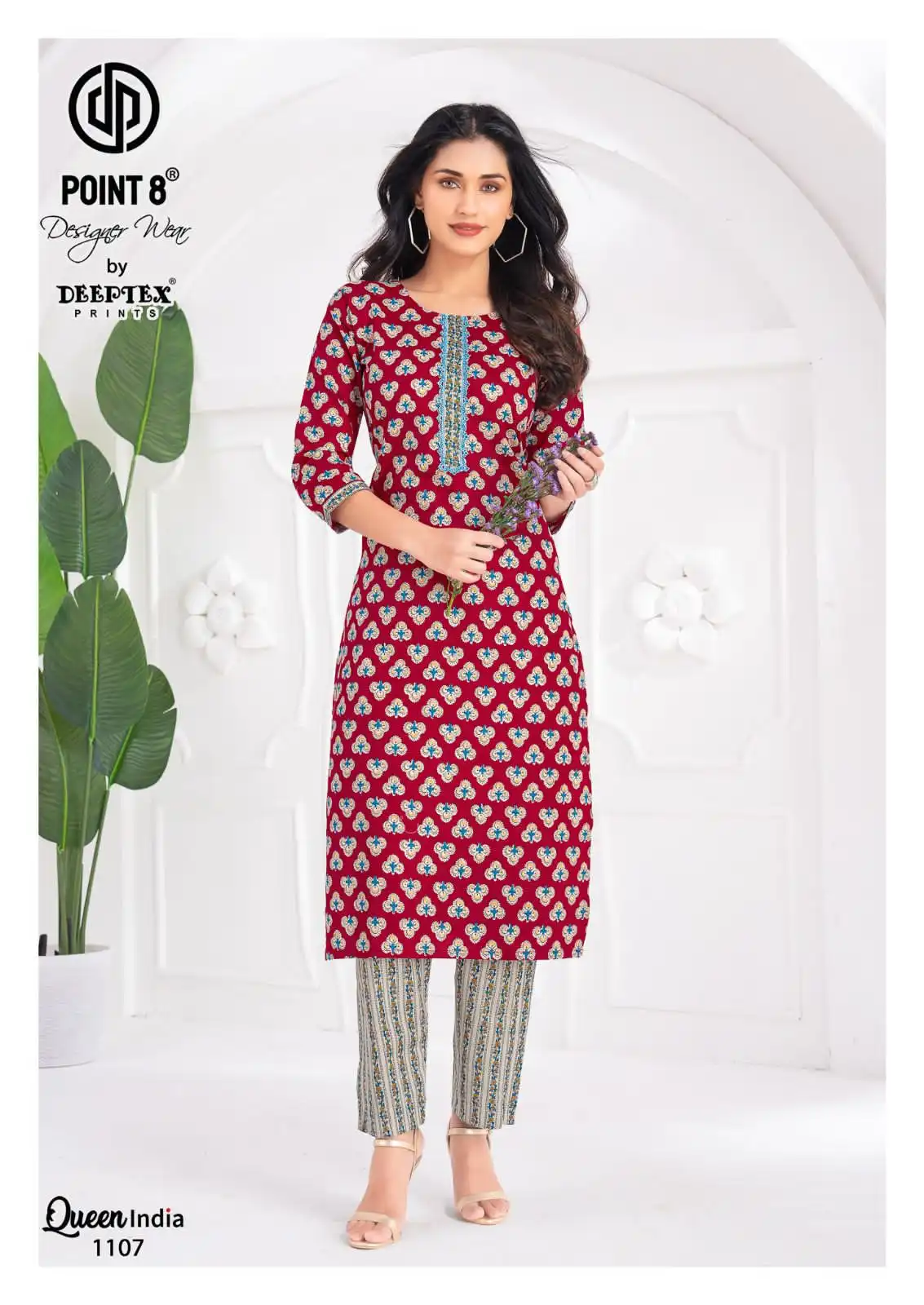 Deeptex Queen India Vol 11 Pure Cotton Printed Co Ord Set