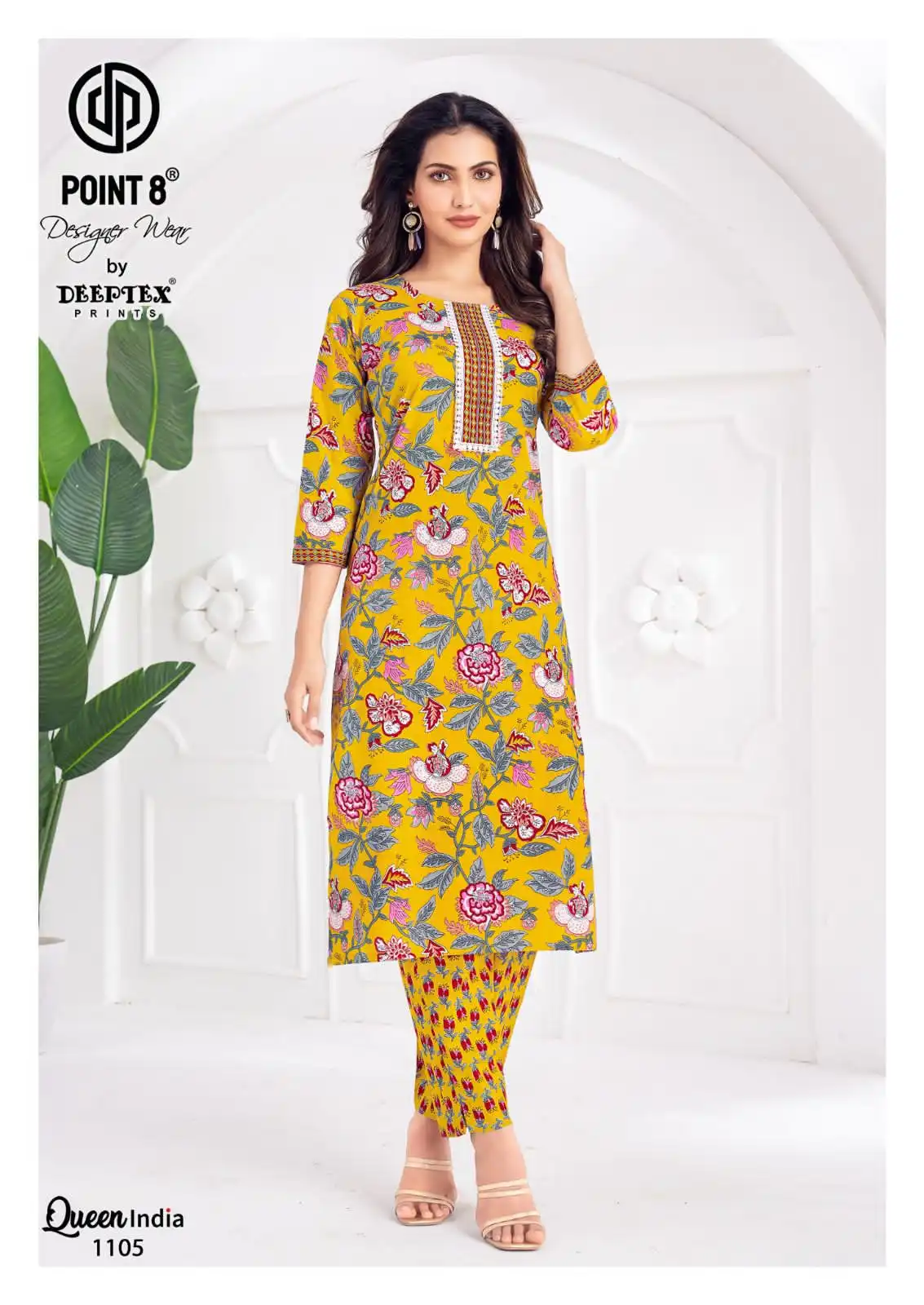 Deeptex Queen India Vol 11 Pure Cotton Printed Co Ord Set