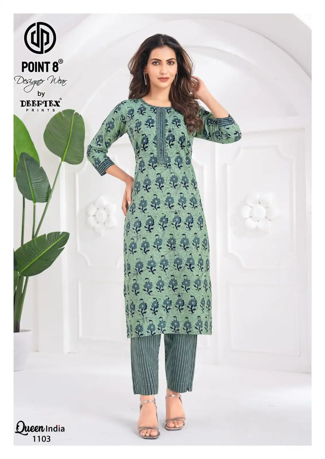 Deeptex Queen India Vol 11 Pure Cotton Printed Co Ord Set