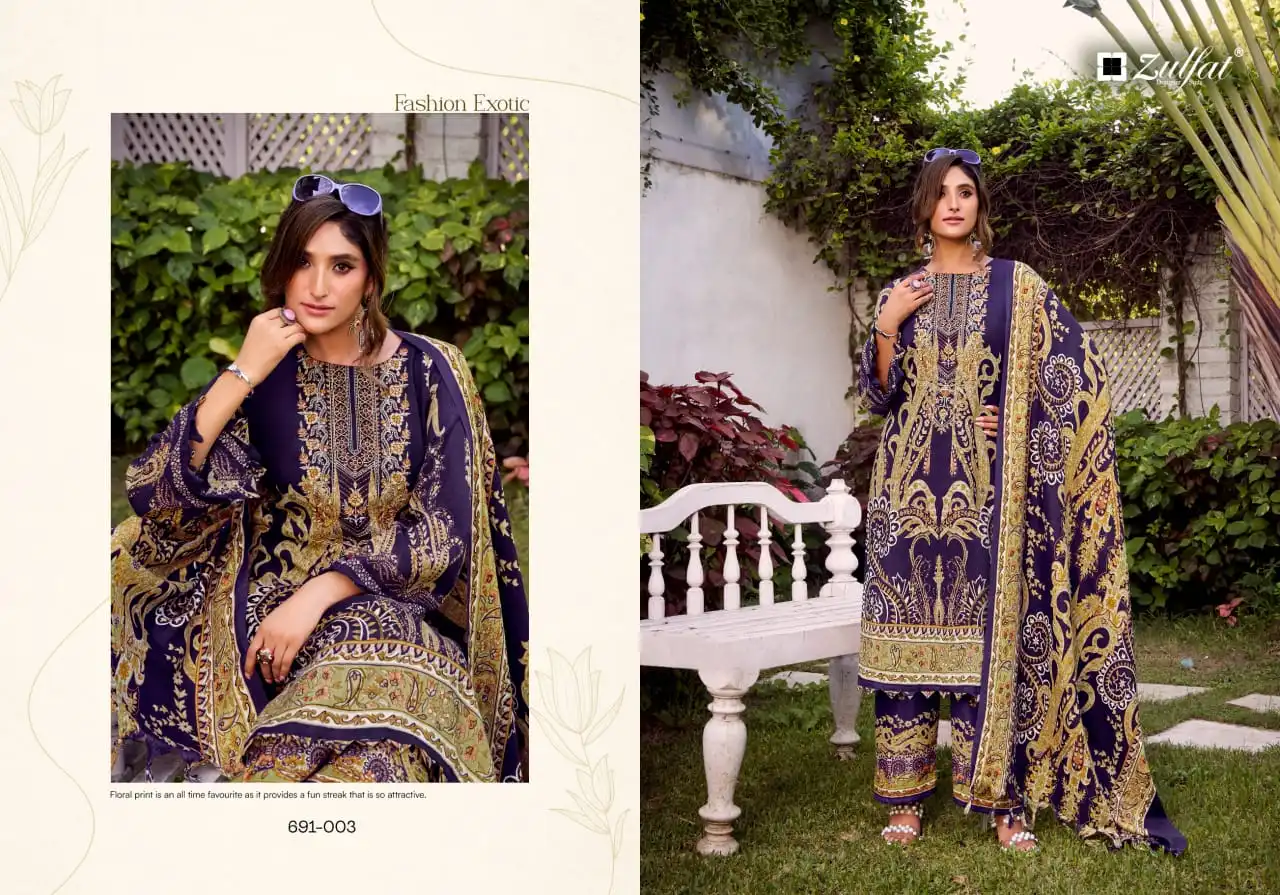 Zulfat Jannat Woollen Pashmina Dress Material Collection