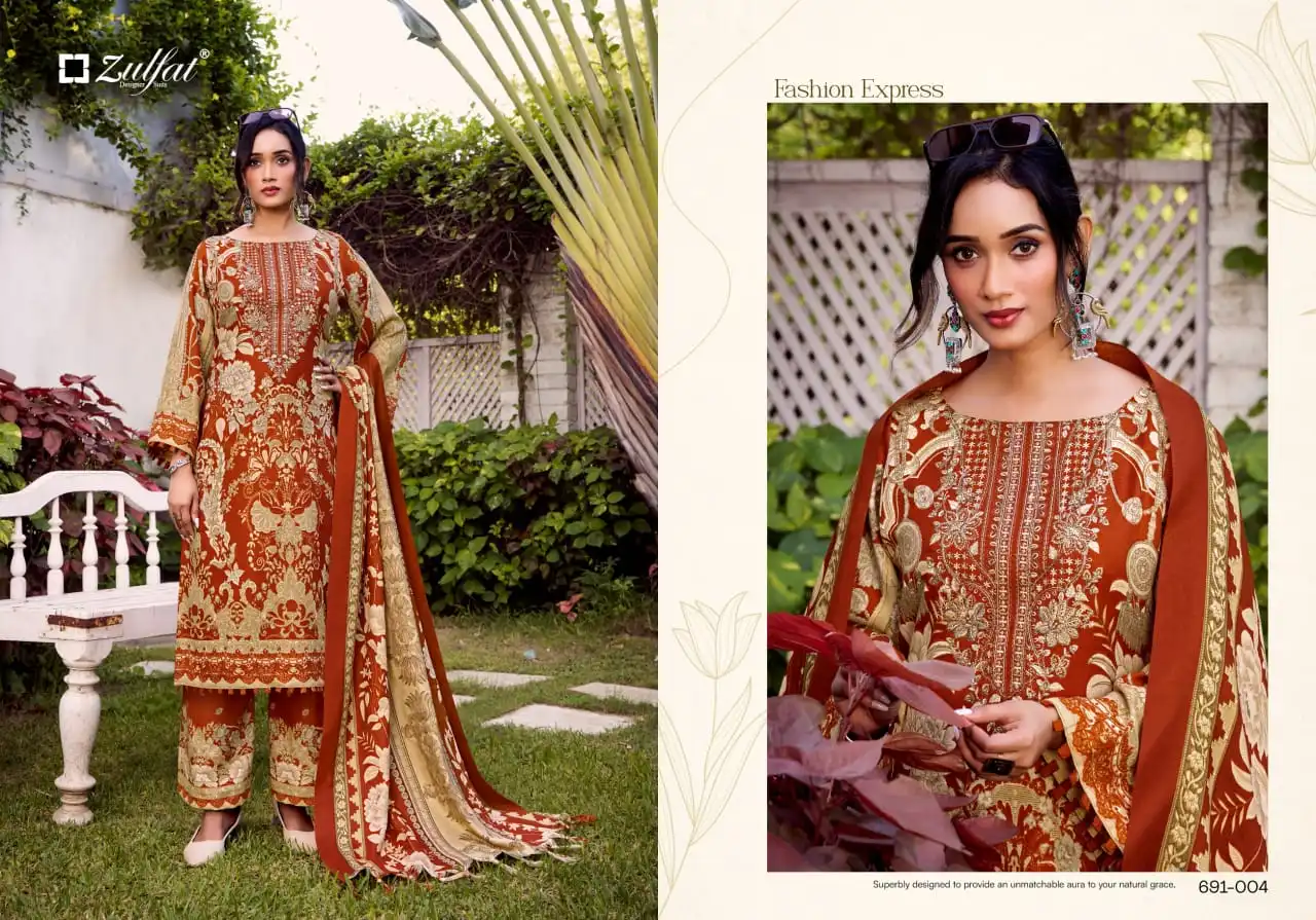 Zulfat Jannat Woollen Pashmina Dress Material Collection