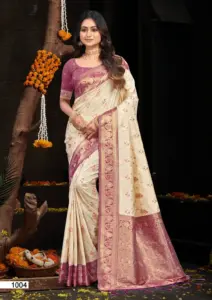 Bunawat Lalita Silk Festival Wear Saree Below 1500