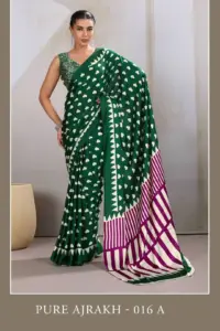 Rajtex Pure Ajrakh 016 Modal Satin Printed Saree
