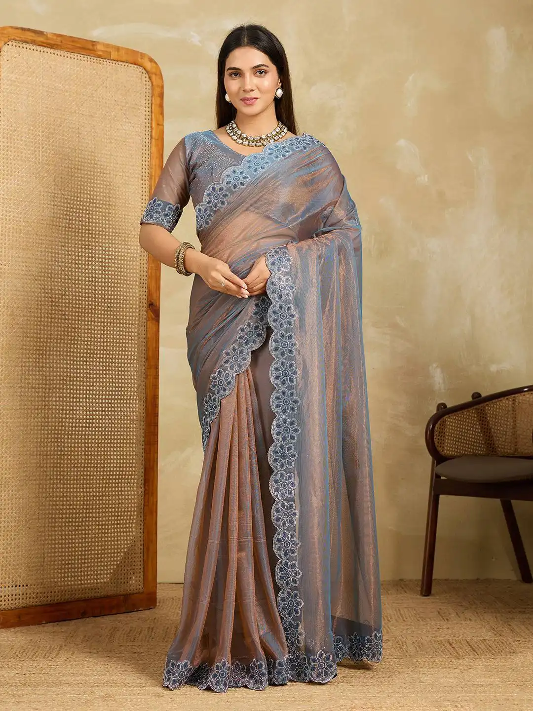Kiara Swarovski 1 Fendy Soft Net Saree Collection 2025