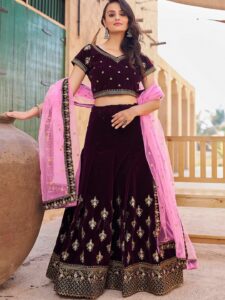 FFD Ghummar Velvet Lehenga Choli Collection