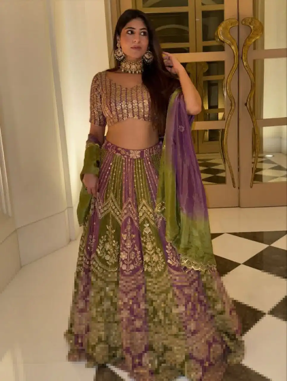 HCR 1094 Faux Georgette Wedding Lehenga Choli
