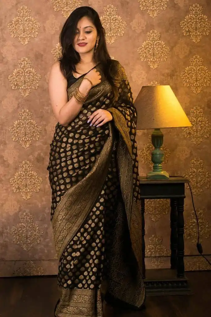 Laxmi 60 Khadi Georgette Silk Saree Below 1500