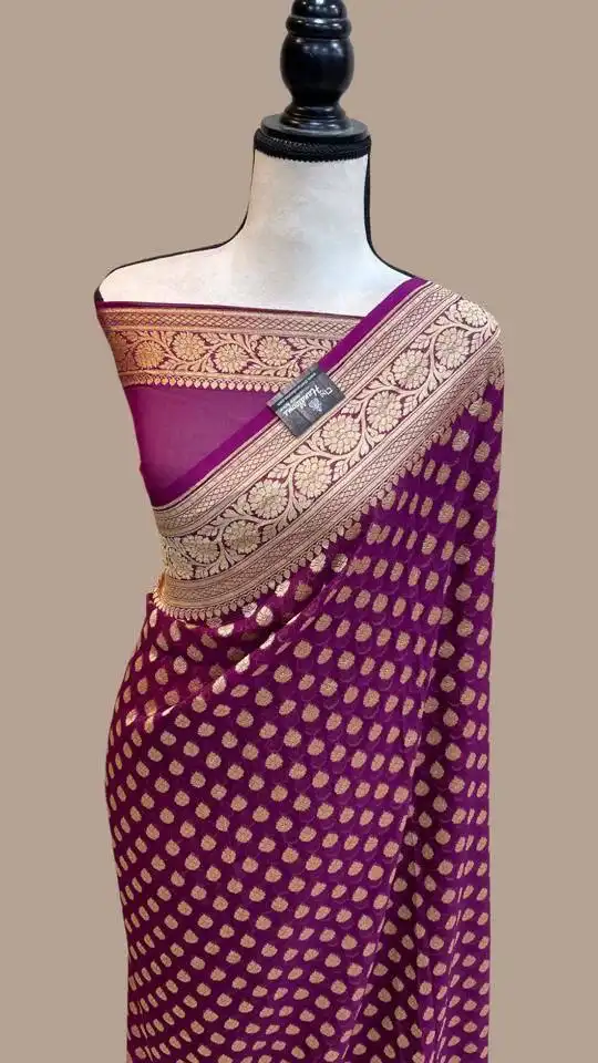 Laxmi 60 Khadi Georgette Silk Saree Below 1500