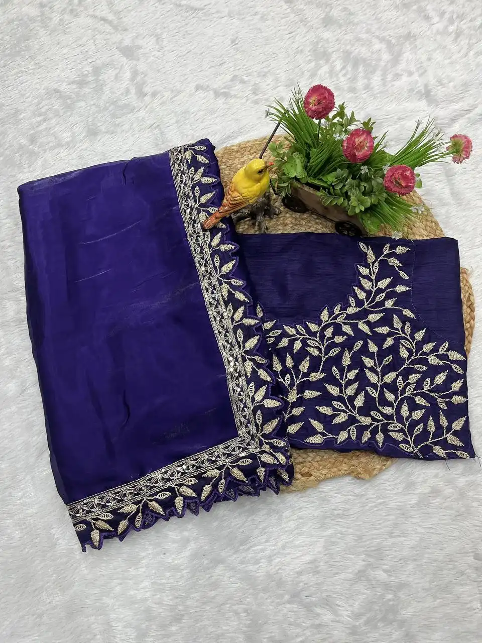 RBC 6023 Jimmy Chhu Saree With Embroidery Work